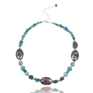 Glitzy Rocks Sterling Silver Multi gemstone Necklace Today $23.59