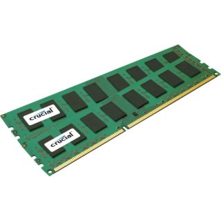Crucial 16GB kit (8GBx2), 240 pin DIMM, DDR3 PC3 12800 memory module