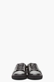 Saint Laurent Black Leather Low top Sneakers for women