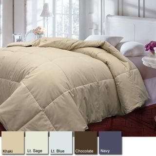 Natural Cotton Cover Down Blend 233 Thread Count Medium Warm Comforter