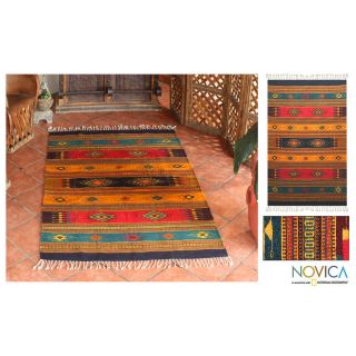 Mexican Tequila Sunrise Zapotec Wool Rug (4 x 6) Today $352.99 5