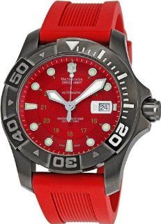 Victorinox Swiss Army Mens 241353 Dive Master Red Dial Watch Watches