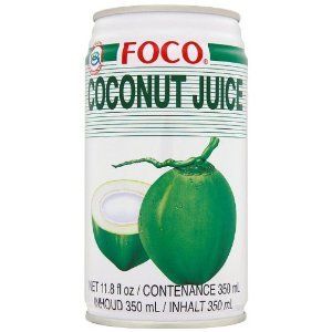 Foco Coconut Juice 11 oz Contains Pieces of Real Coconut 