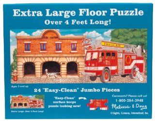 Fire Truck Floor Puzzle Toys & Games