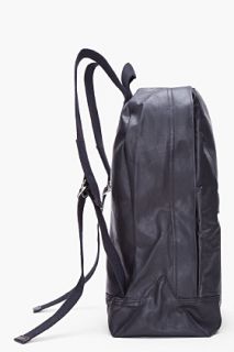Rag & Bone Black Leather Trim Classic Backpack for men