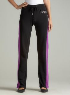 BCBG French Terry Colorblock Pant