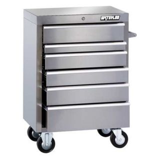Waterloo TRX2705CSS Rolling Tool Cabinet, SS, 5 Dr, 27 In