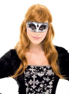 Paper Magic Womens French Kiss Masquerade Mask, Black