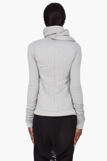 Rick Owens Lilies Taupe Angora Wool Jacket for women