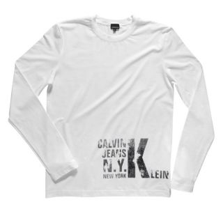CALVIN KLEIN JEANS T Shirt Homme Blanc   Achat / Vente T SHIRT CALVIN