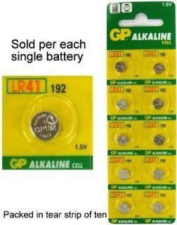 GP 192 (LR41& AG3) Alkaline Button Size Battery& On Tear