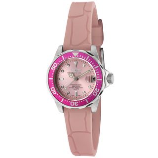 Invicta Womens Pro Diver/Mini Diver Pale Pink Polyurethane Watch