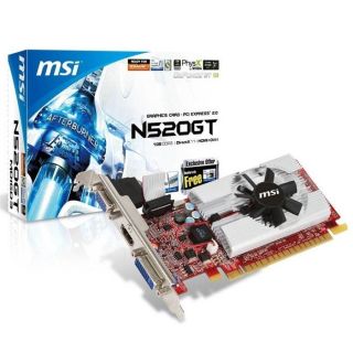 GT 520 1Go DDR3   Achat / Vente CARTE GRAPHIQUE MSI GeForce GT 520