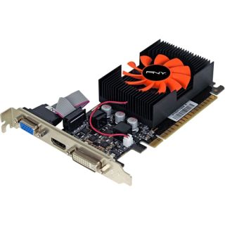 PNY GeForce GT 620 Graphic Card   700 MHz Core   1 GB DDR3 SDRAM   PC