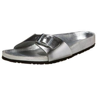 Birkenstock Madrid Exquisite Sandal,Silver,36 N EU Shoes