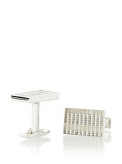 Ravi Ratan Sterling Silver Abacus Cufflinks, Silver, One