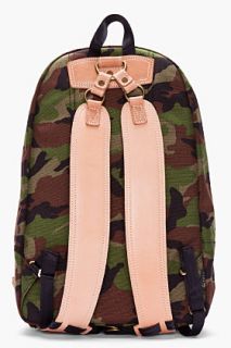 Master piece Co Green Camo print Surpass Backpack for men