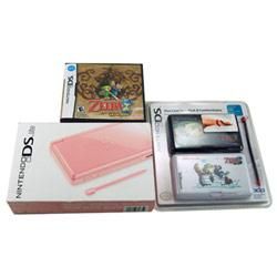 Nintendo DS Lite Hardware (Coral Pink) with Legend of Zelda Phantom