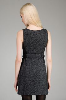 Juicy Couture  Tweedy Black Melange Wool Dress for women