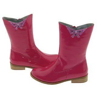 Girls Fuchsia Patent Cutout Bow Fashion Boots Toddler Little Girls 7 4
