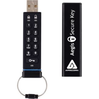 Apricorn Aegis ASK 256 8GB 8 GB USB 2.0 Flash Drive   Black Today $88
