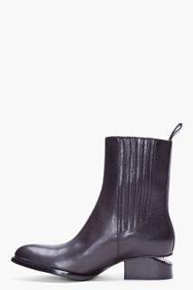 Alexander Wang Black Leather Anouck Chelsea Boots for women