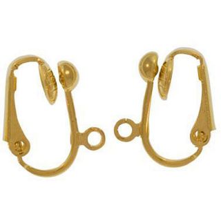 Beadaholique Goldplated Brass Clip on Ball Earrings (8) Today $6.99 4
