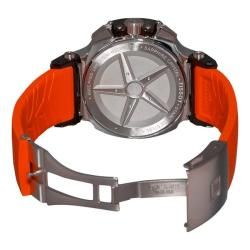 Tissot Mens T Race Quartz Black and Orange Dial Chronograph Watch