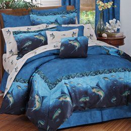 Bedding for Fisherman   Sport Fish Comforter Set   King