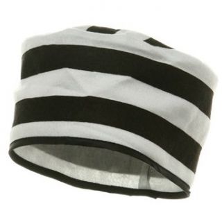 Felt Prisoner Hat Black White W39S12A Clothing