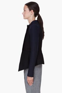 CARVEN Black Double breasted Wool Jacket for women