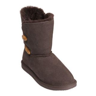Womens Brumby Sheepskin Lined Suede Boot Chocolate