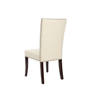 Metro Leather Cream Side Chairs (Set of 2)
