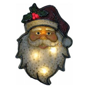 Brite Star Manufacturing 48 942 55 19" Antique Battery Operated Santa Face