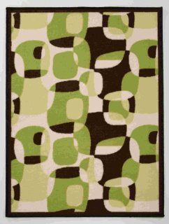 Beansprout Super Nova Rug, Brown/Green Baby