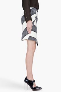Rag & Bone Black Striped Wool Tani Skirt for women