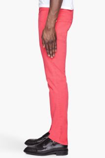 Dsquared2 Coral Red Slim Jeans for men