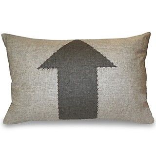 Arrow Applique Stitched Decorative Pillow