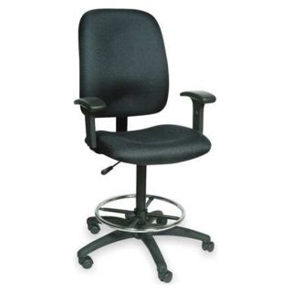 Approved Vendor 1FAP7 Drafting Chair, 23 1/2 H Inx20 1/4W, Black