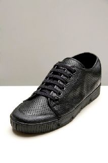 Spring Court  G2 Black Leather Shoes for men