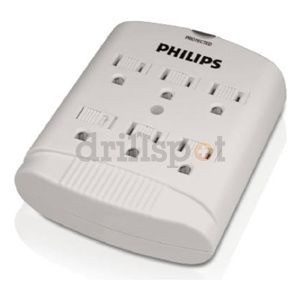 Philips Accessories/Computer SPP2306WC/17 White 6 Outlet Surge Tap