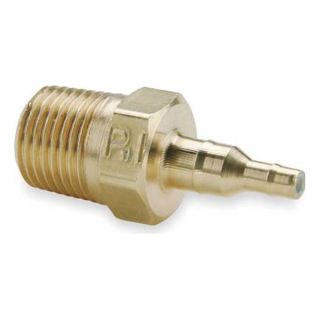 Parker 28 4 5/32 2 Barb to Pipe Adapter, 1/4 x 5/32 In, Brass