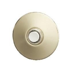 NuTone PB41BGL Wired Unlighted Door Chime Push Button, Round, Polished