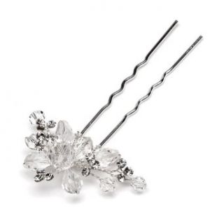  Bridal Hair Pin, Swarovski Crystal Wedding Hair Pin 206: Clothing