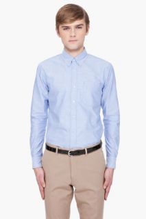 United Stock Dry Goods Blue Buttondown Shirt for men
