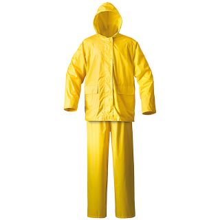 Mossi Simplex Yellow Waterproof PVC Cinch down Hood Rain Suit Today: $