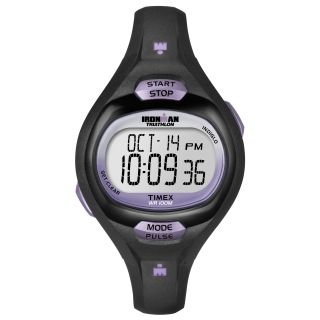 Timex Womens Ironman Pulse Calculator Black/ Purple Resin Watch Today