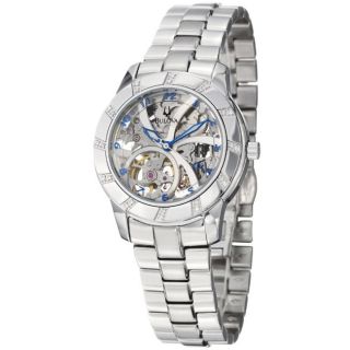 Bulova Womens BVA Series Stainless Steel Automatic Diamond Watch