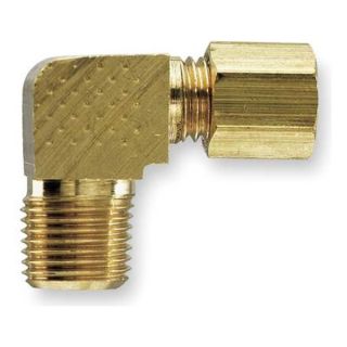 Parker 269C 4 2 Extend Male Elbow, 1/4 In, Brass, PK 10