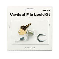 Hon F24 Vertical File Lock Kit, Chrome